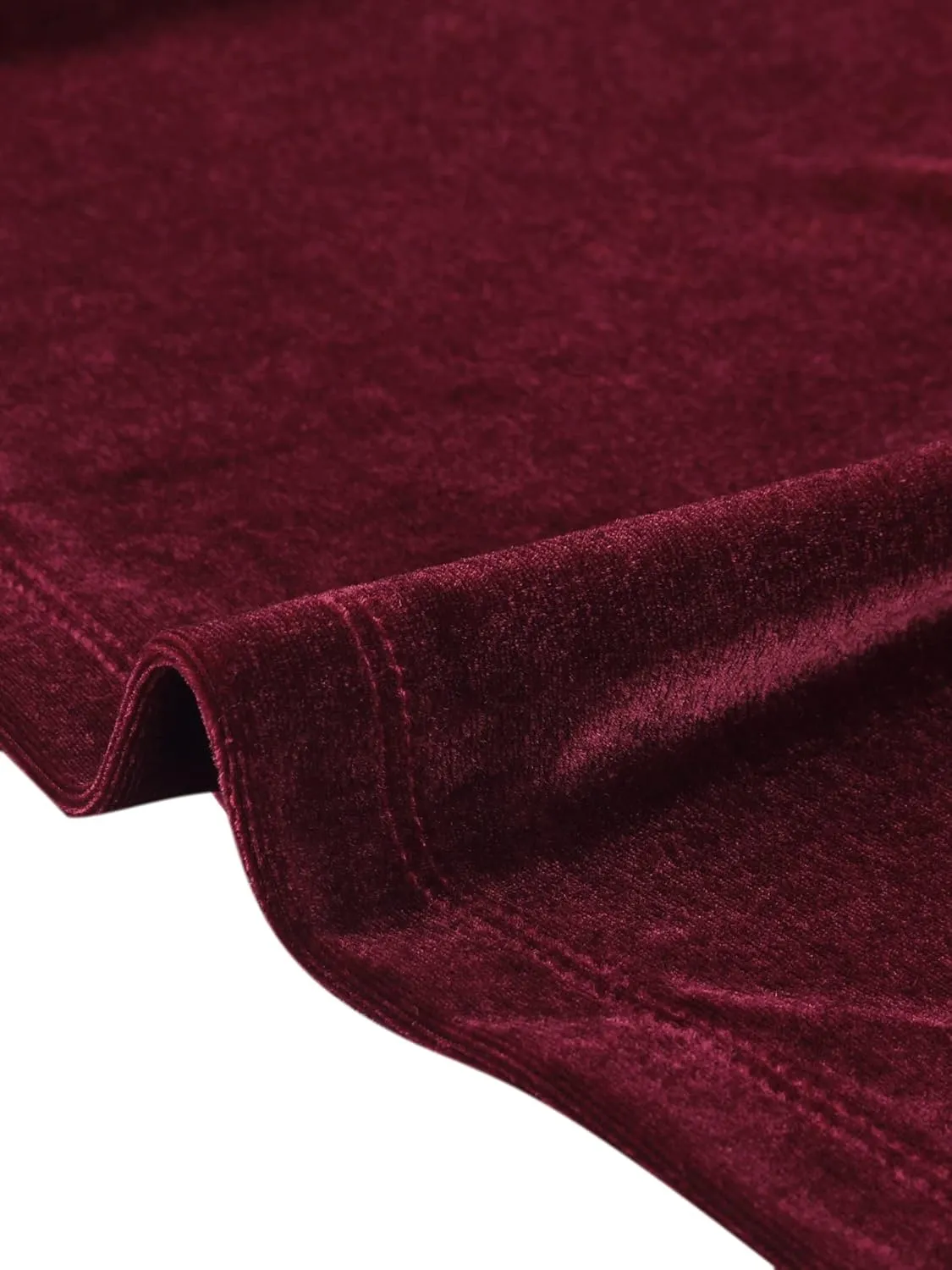 Allegra K Women's Cocktail Party Open Front Cardigan Long Sleeve Cropped Velvet Shrug Top