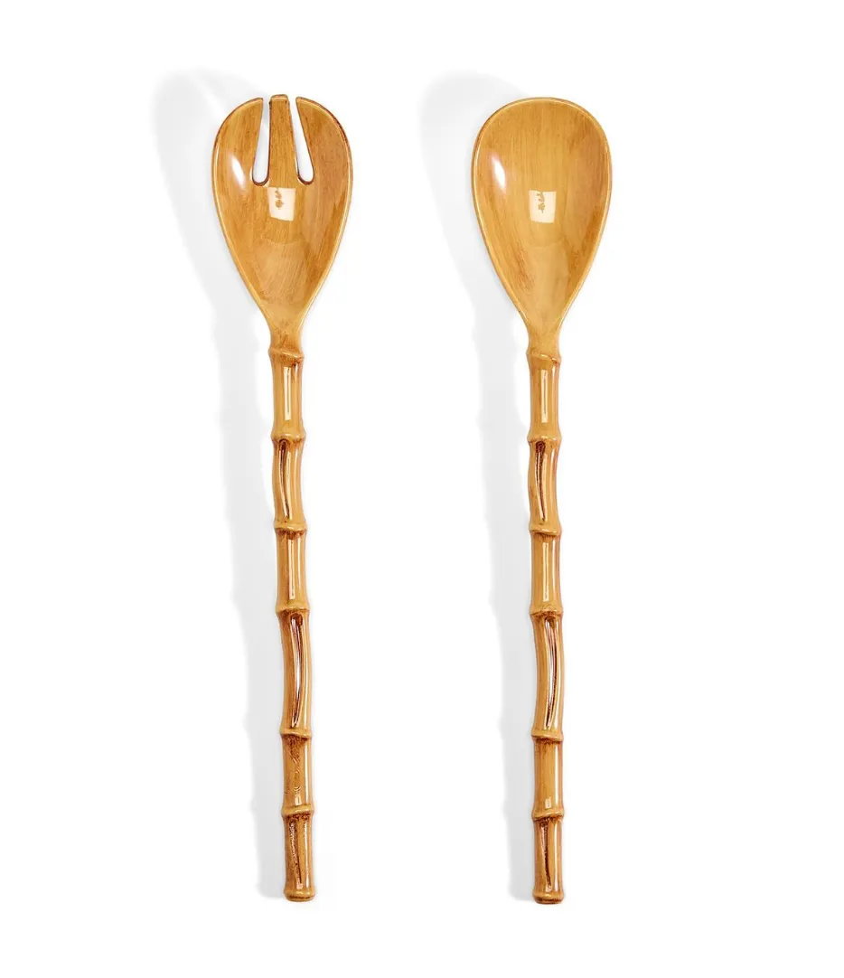Bamboo Salad Servers Set of 2