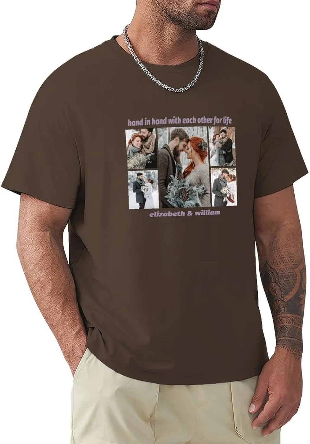 Custom Shirts for Men Women Design Your Own Front Print Photo Personalized T Shirt