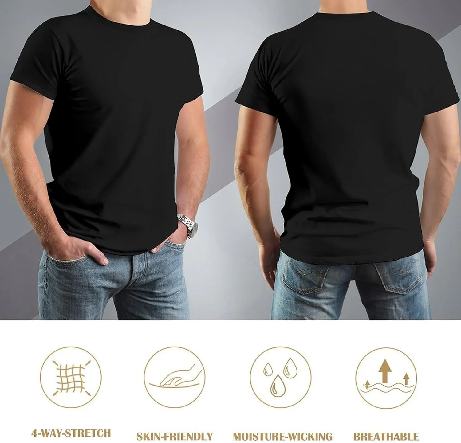 Custom T-Shirts - Personalized Unisex Crewneck Tee Shirt - Customize Your Image, Text & Photo - Men Women Adult