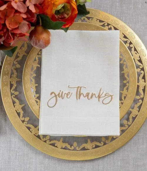 Give Thanks Tea Towel