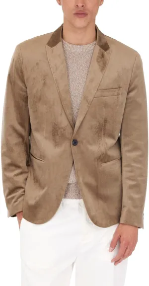 GUESS Men's Fulham Velvet Blazer