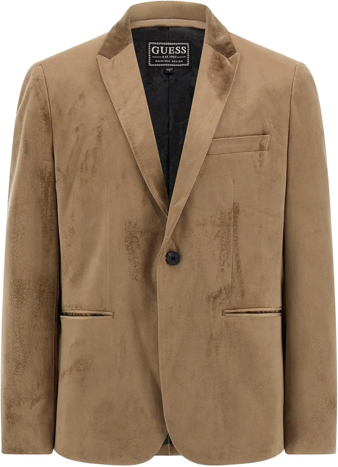 GUESS Men's Fulham Velvet Blazer