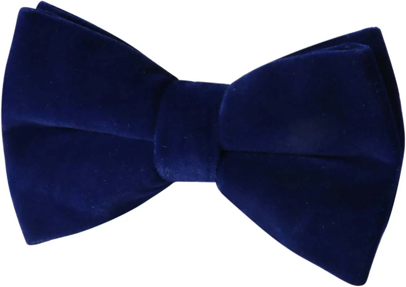 HOULIFE Men's Pre-tied Bowties Velvet Solid Color Adjustable Bow Tie and Pocket Square with Cufflinks for Wedding Party