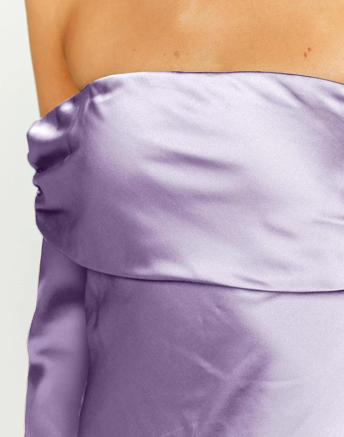 HYPERFIRE Women's Elegant Satin Off The Shoulder Long Sleeve Mini Dress Tie Back Wedding Cocktail Dresses