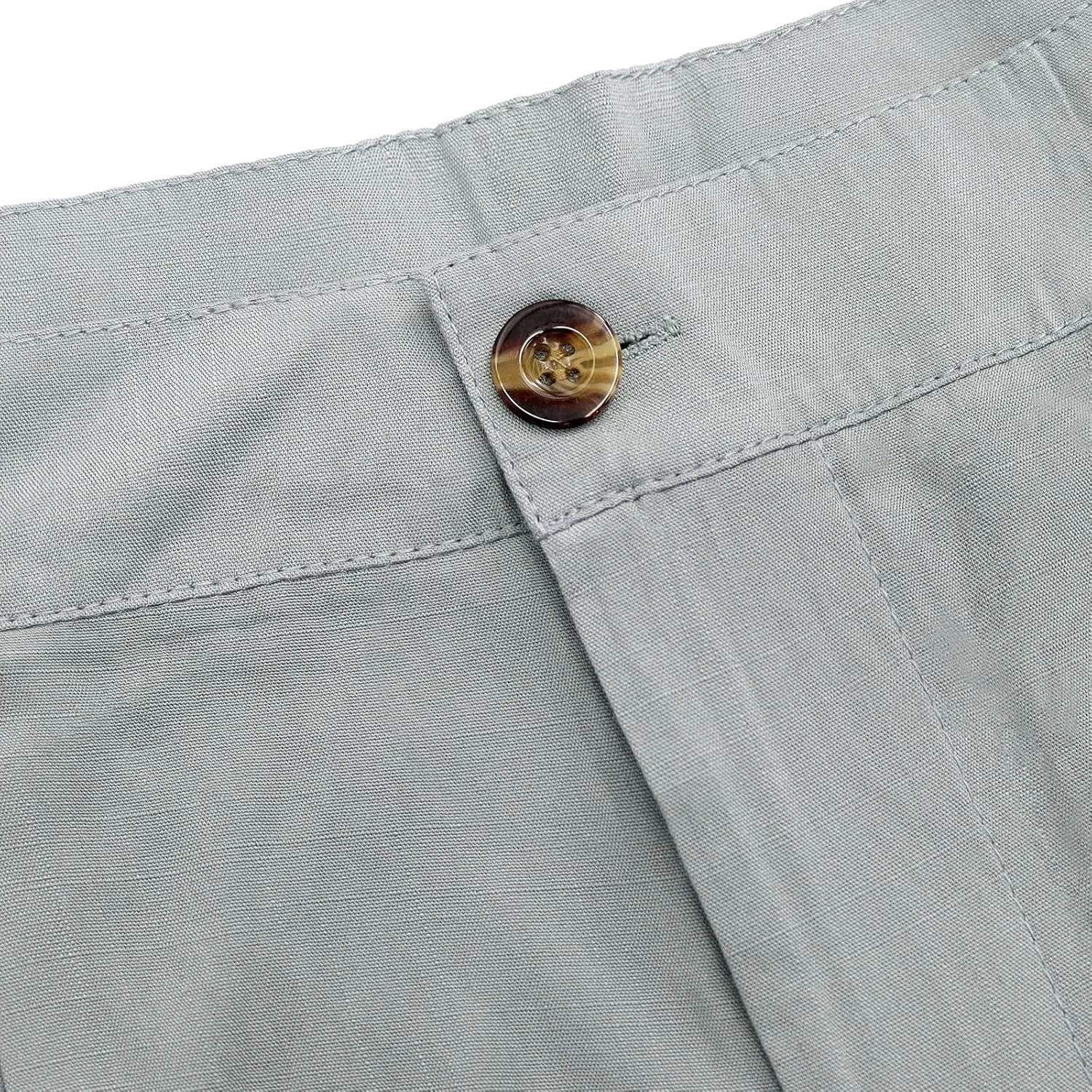 LONGBIDA Men's Linen Pants Lightweight Casual Trouser Yoga Summer Beach Pant