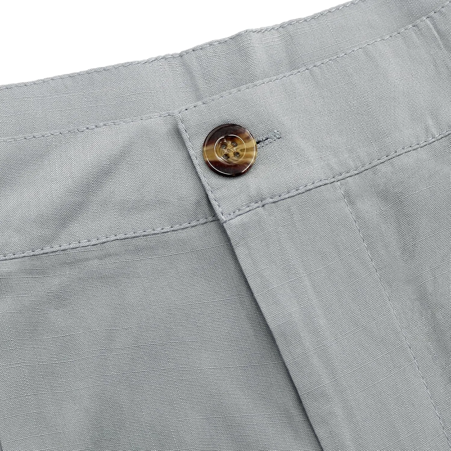 LONGBIDA Men's Linen Pants Lightweight Casual Trouser Yoga Summer Beach Pant