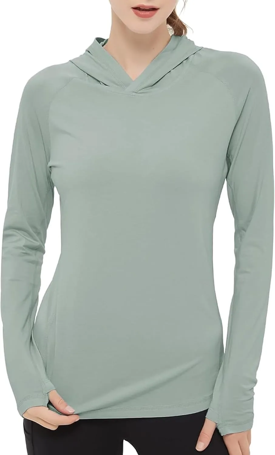 netdraw Women's Ultra-Soft Bamboo Viscose Hoodie UPF 50  Sun Protection Long Sleeve Shirt