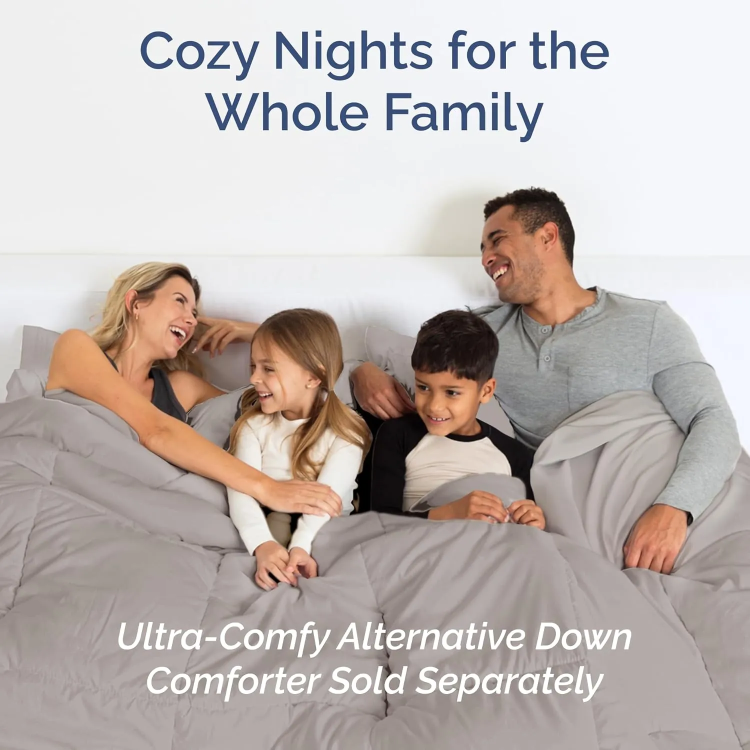 Queen Size 4 Piece Sheet Set - Comfy Breathable & Cooling Bed Sheets Set - Hotel Luxury Bedding for Women, Men, Kids & Teens - Deep Pockets, Easy-Fit, Super Soft & Wrinkle Free - Oeko-Tex - Light Grey