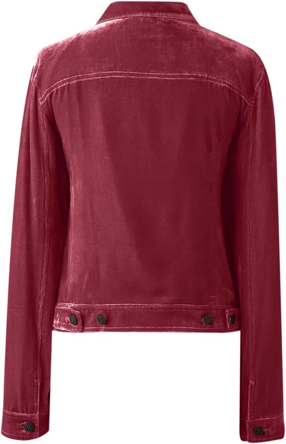 Womens Fall Velvet Cargo Jacket Casual Long Sleeve Button Down Crop Jackets with Pockets Old Money Clothes 2025